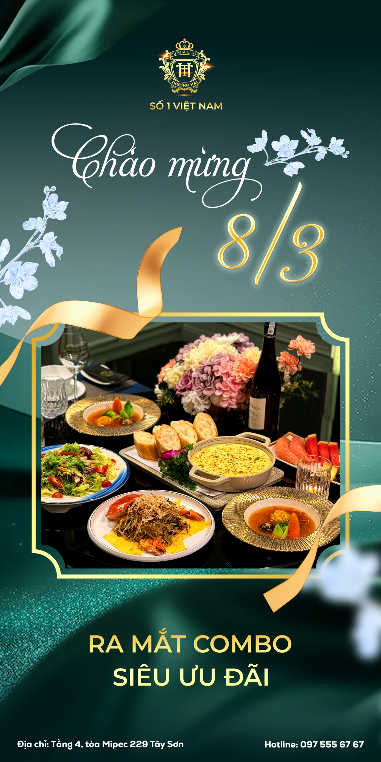 Happy Women’s Day 8/3 – 3 Exclusive Combos tại Thượng Hải Restaurant
