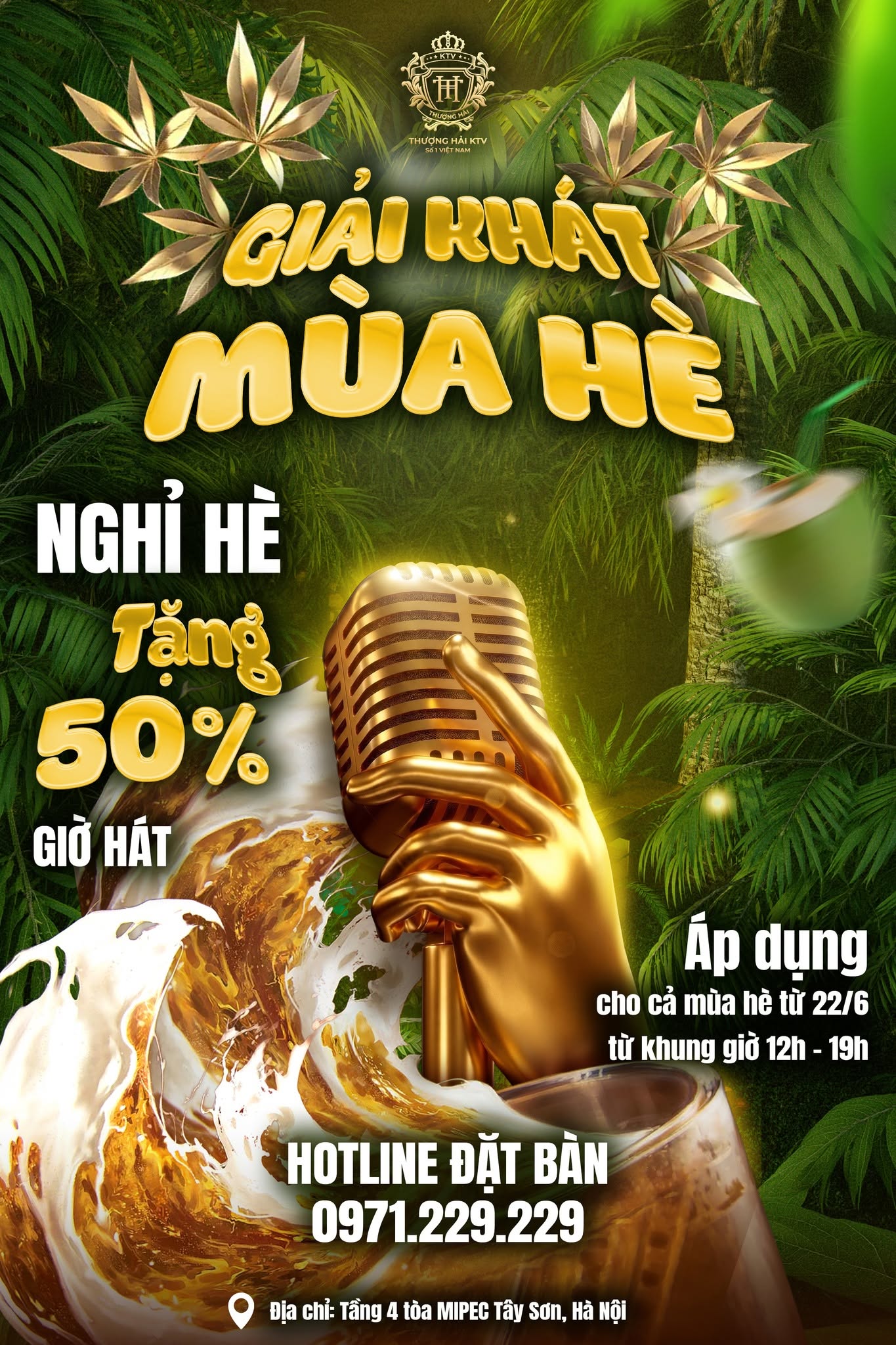 KTV cao cấp Hà Nội - Tặng ngay 50% giờ hát
